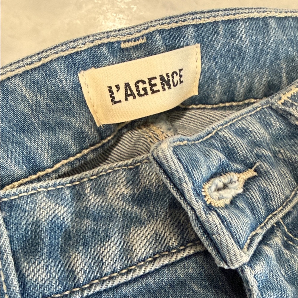 L'AGENCE Light Blue Denim Pants